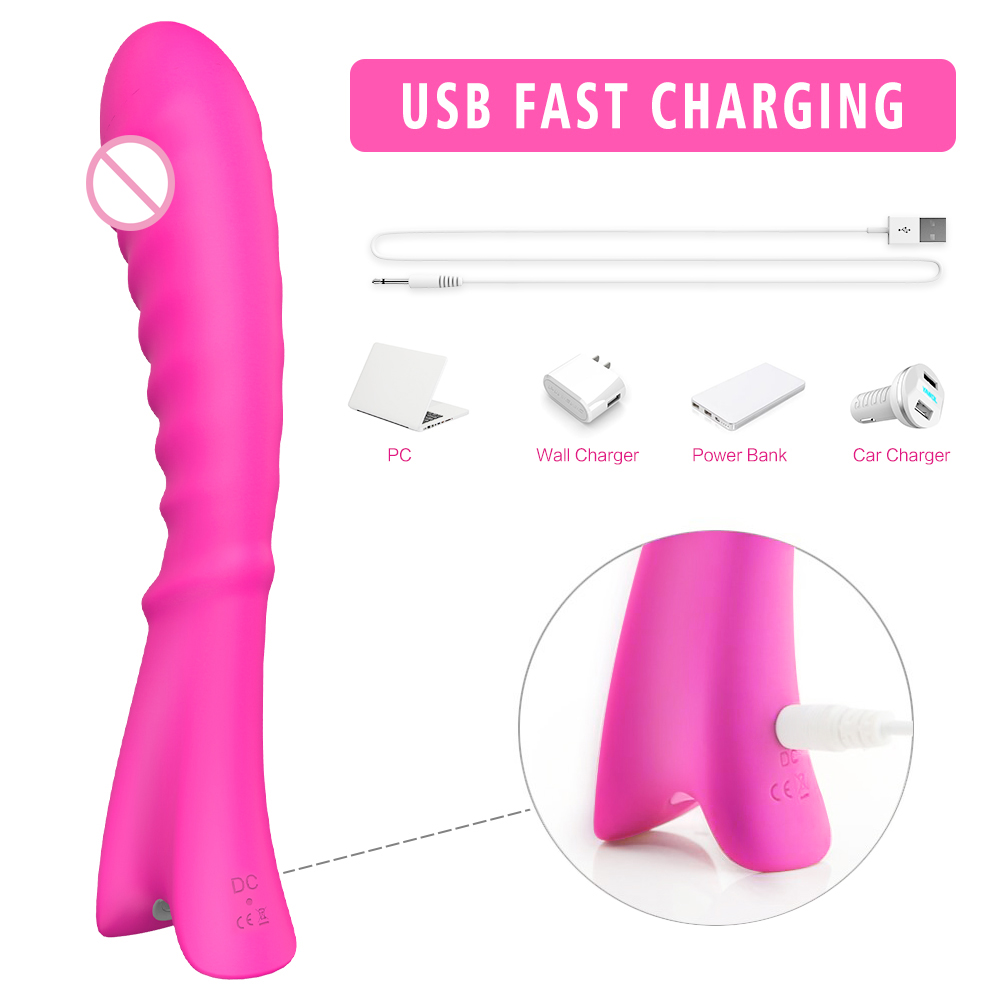Hot Sale Silicone G Spot 9 Vibration Modes Vibrating Vibrator Sex Toy Women Adult