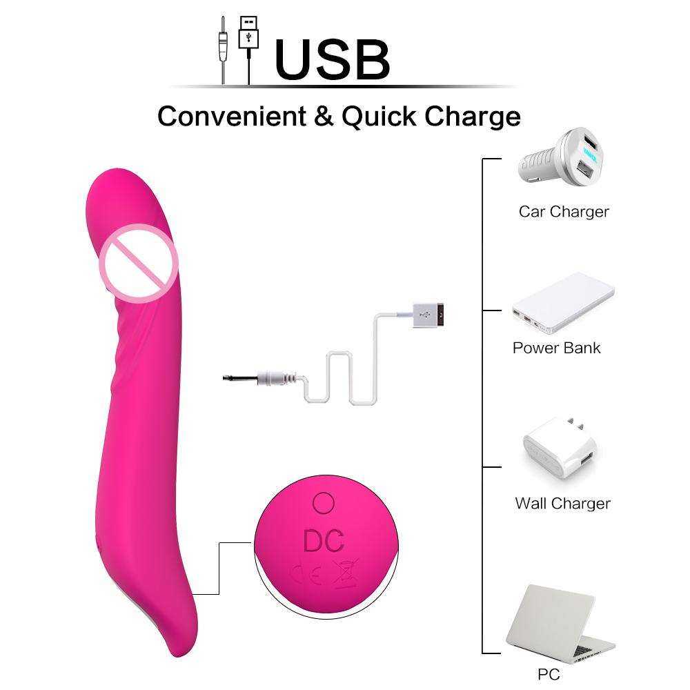 9 Speeds Full Silicone Adult Dildo Vibrator for Woman Sex Toys G Spot Clitoris Women G Spot Vibrator