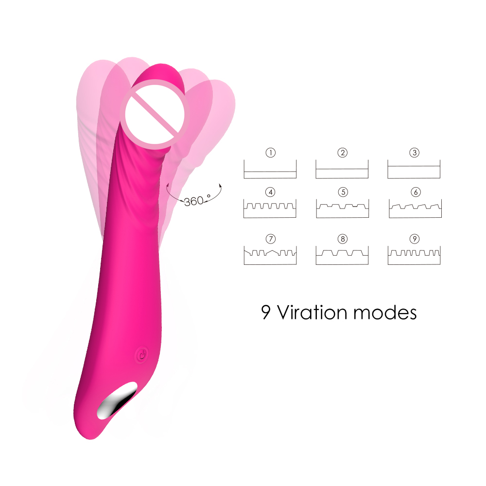 9 Speeds Full Silicone Adult Dildo Vibrator for Woman Sex Toys G Spot Clitoris Women G Spot Vibrator