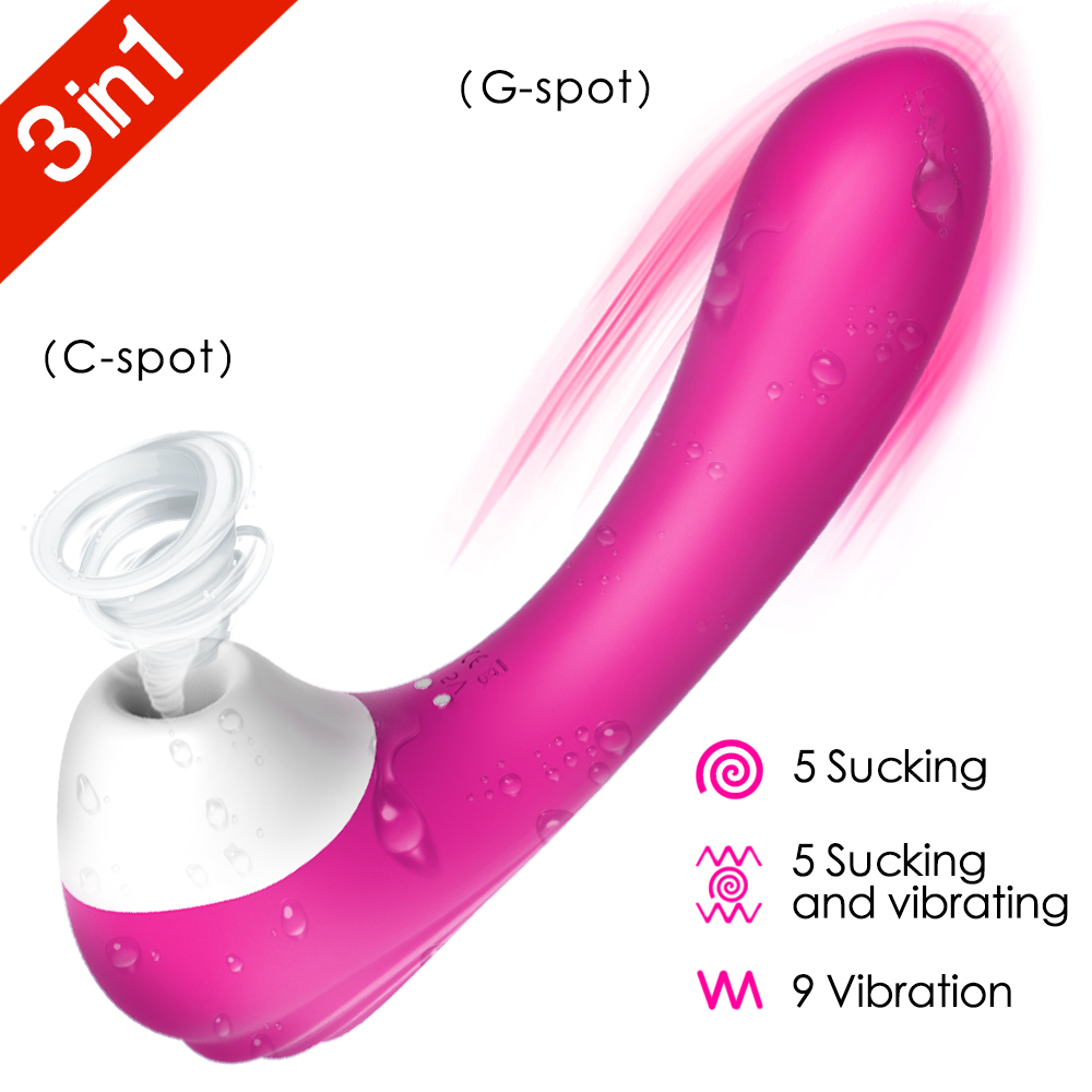 S-HANDE 9*9 Vibration Silicone Vaginal Massage Clitoris Pussy Nipple Breast Sucker Sucking Vibrator Sex Toys Women
