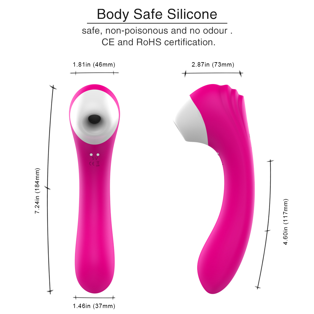 S-HANDE 9*9 Vibration Silicone Vaginal Massage Clitoris Pussy Nipple Breast Sucker Sucking Vibrator Sex Toys Women