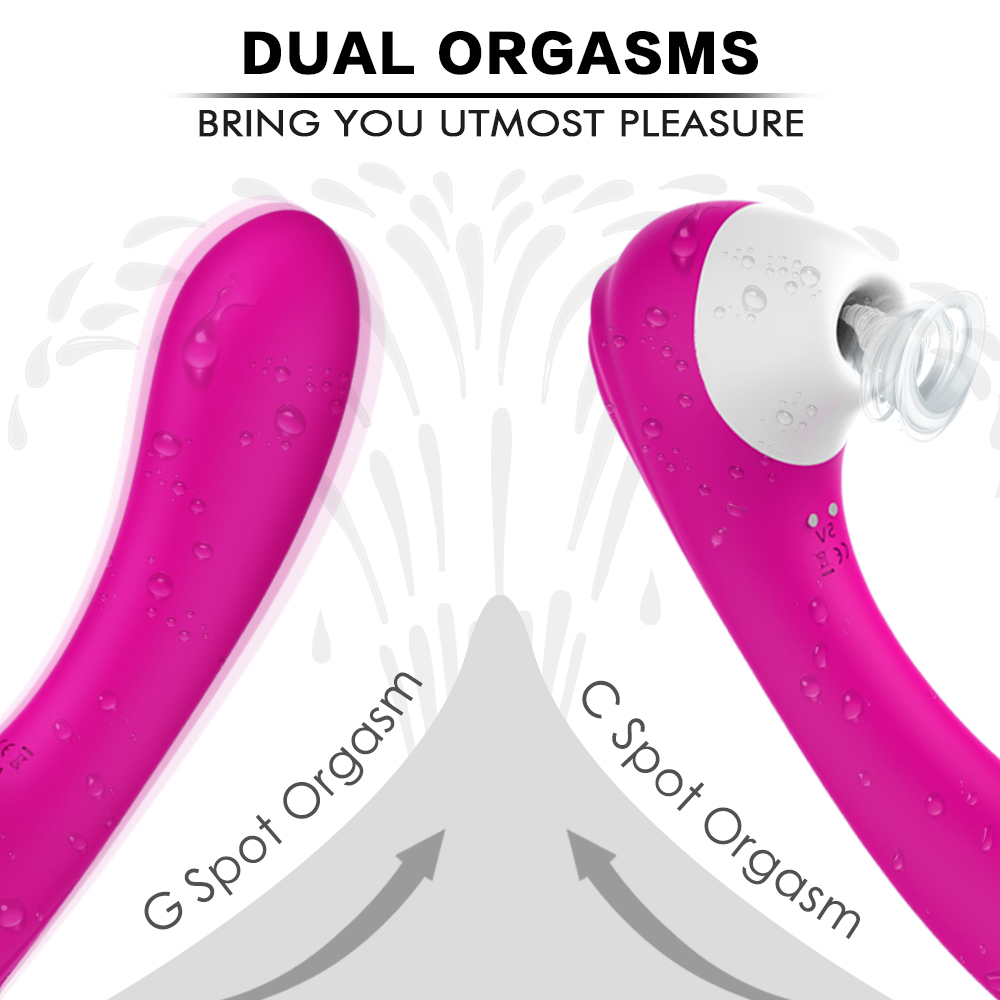 S-HANDE 9*9 Vibration Silicone Vaginal Massage Clitoris Pussy Nipple Breast Sucker Sucking Vibrator Sex Toys Women