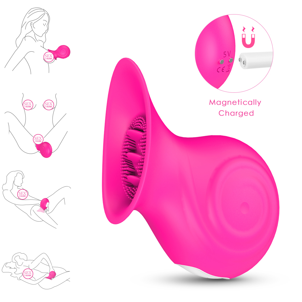 Silicone Tongue Sucking Clitoris Licking Vibrator for Women Orgasm