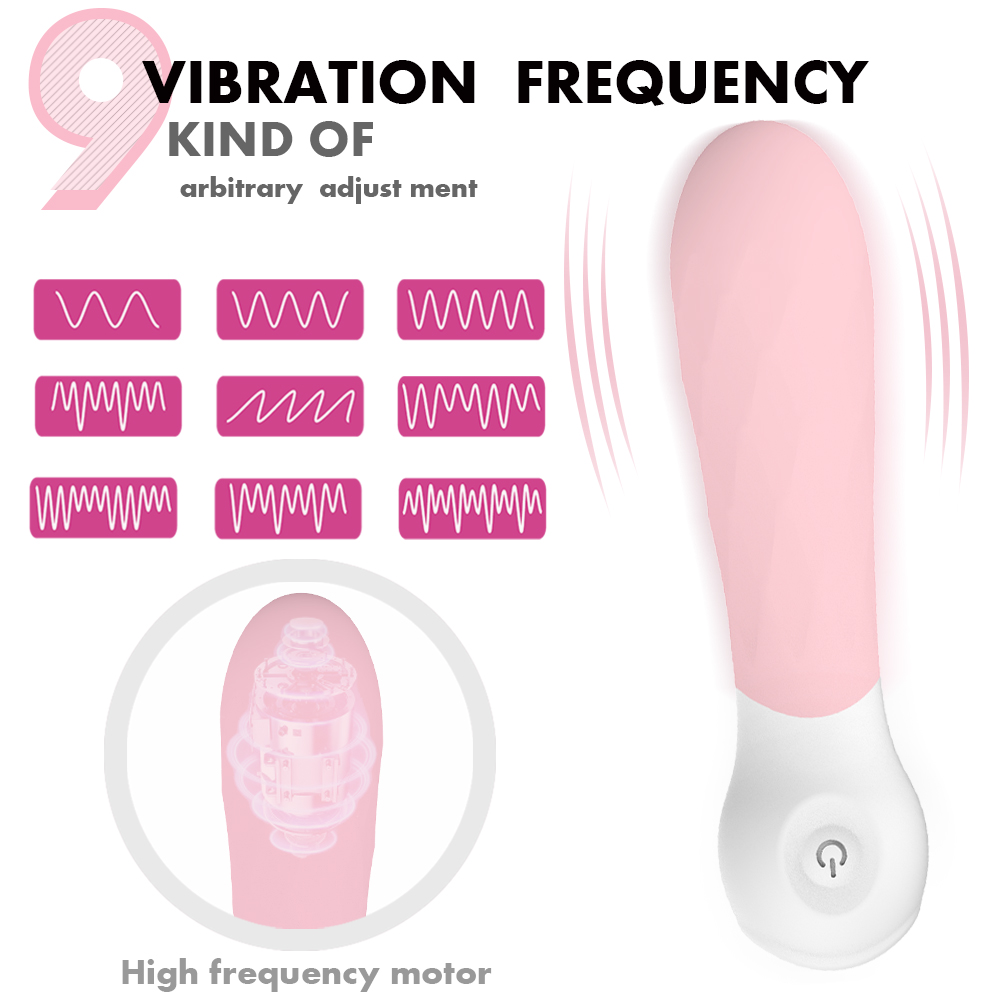 Hot Selling Sex Toys 9 Vibration Modes Free Samples Rechargeable Women Bullet Vibrator Sex Toys