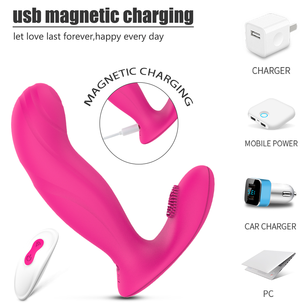 S-HANDE Wearable Women Vibrator with Remote Control and 9 Vibration Patterns for Hands-free G-spot Clit Vibrator for Female