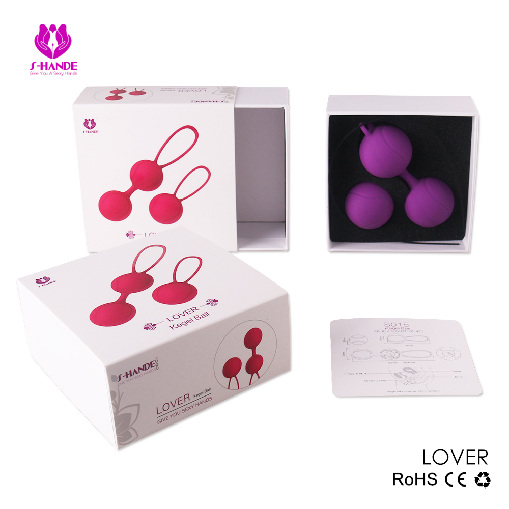 Hot Selling Kegel Exercise Weight, Set of 2 Geisha Balls Silicone Ben Wa Balls