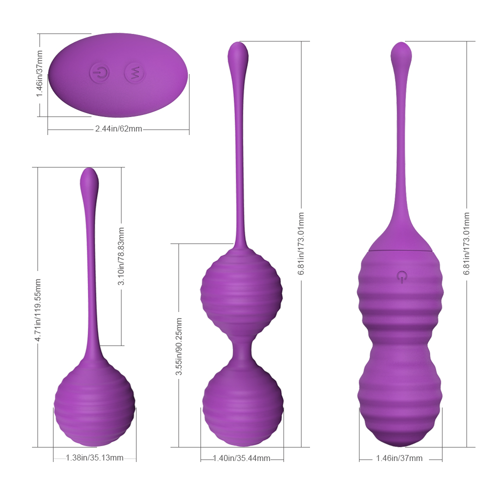 S-HANDE Healthcare Product Different Weighted Ben Wa Kegel Exerciser Weights Balls for Pelvic Floor Muscle