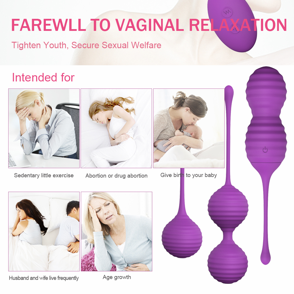 S-HANDE Healthcare Product Different Weighted Ben Wa Kegel Exerciser Weights Balls for Pelvic Floor Muscle
