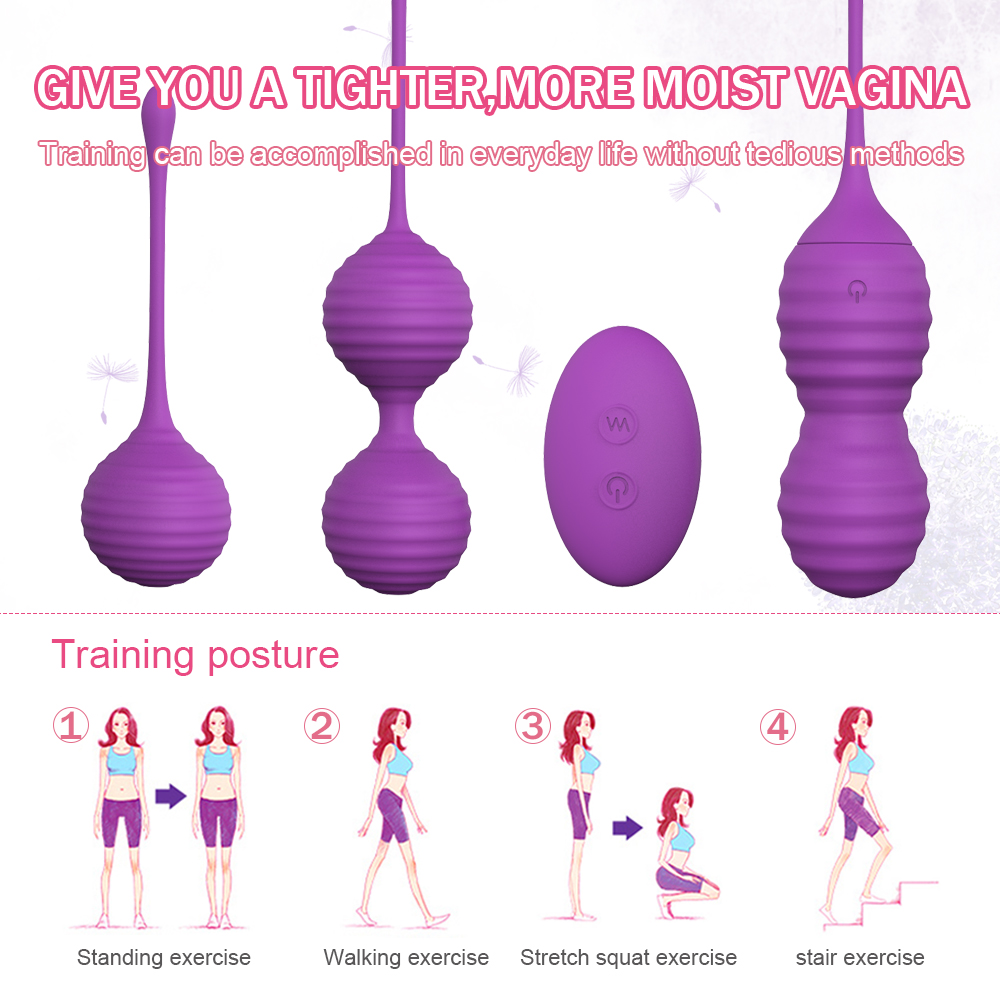 S-HANDE Healthcare Product Different Weighted Ben Wa Kegel Exerciser Weights Balls for Pelvic Floor Muscle