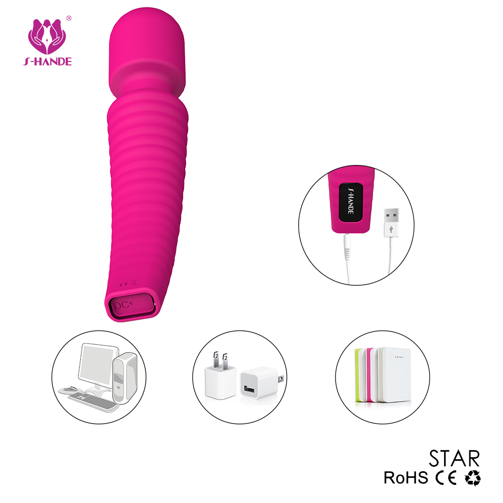 Factory Direct Supply Rechargeable Cordless Body Massage Vibrator for Women Powerful Personal Handheld Wand Massager