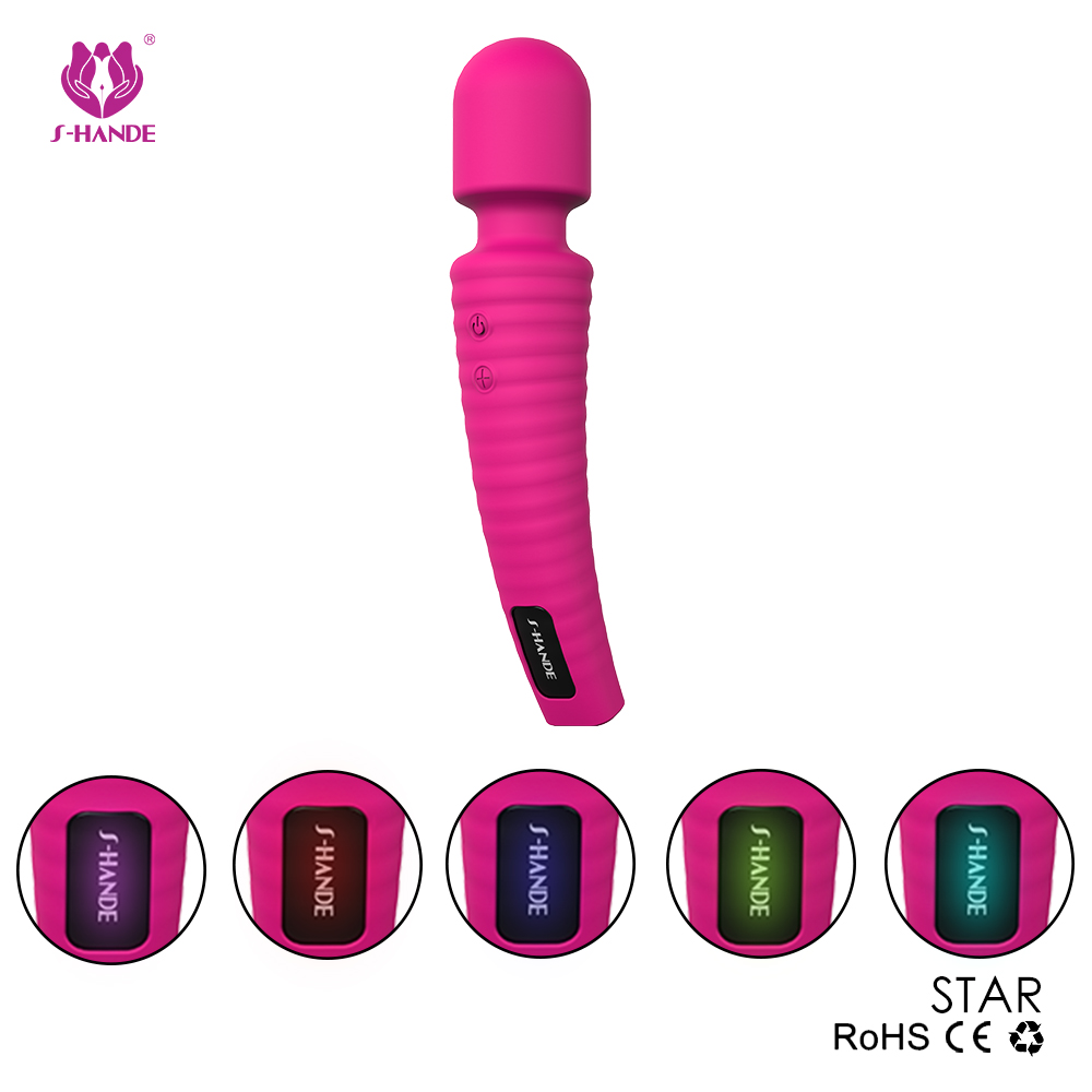 Factory Direct Supply Rechargeable Cordless Body Massage Vibrator for Women Powerful Personal Handheld Wand Massager