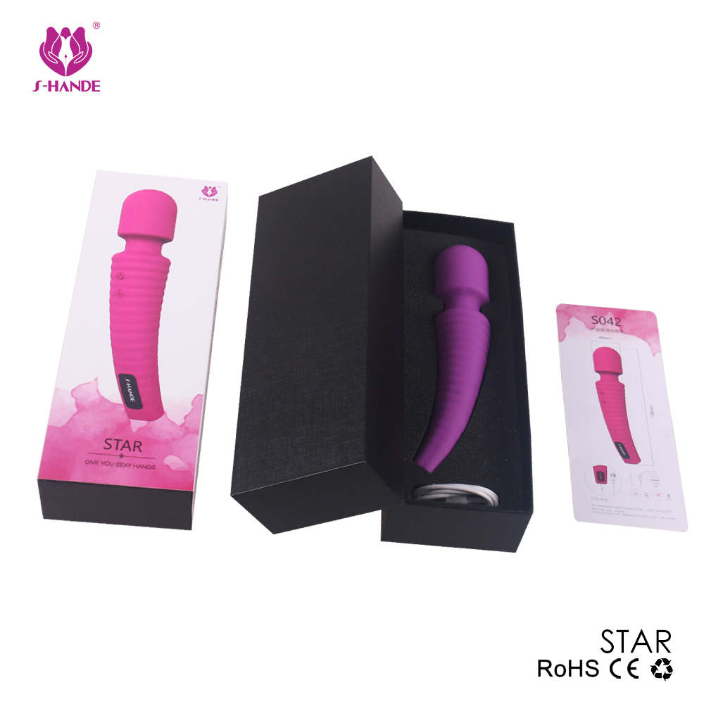 Factory Direct Supply Rechargeable Cordless Body Massage Vibrator for Women Powerful Personal Handheld Wand Massager