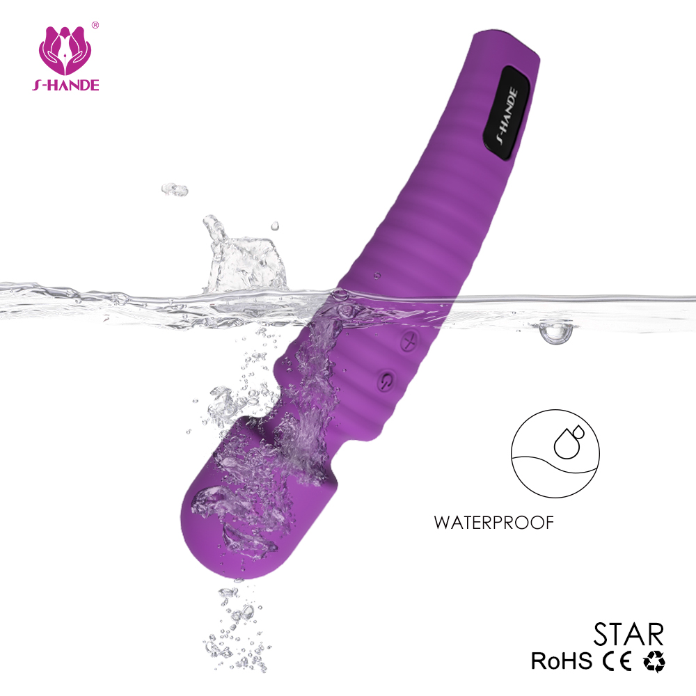 Factory Direct Supply Rechargeable Cordless Body Massage Vibrator for Women Powerful Personal Handheld Wand Massager