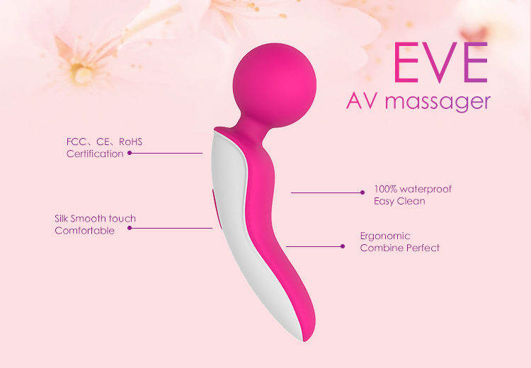 Cordless Waterproof Rechargeable  Wand Massager Sex Extreme Power Vibration Handheld Massage 9X Multi-Speed
