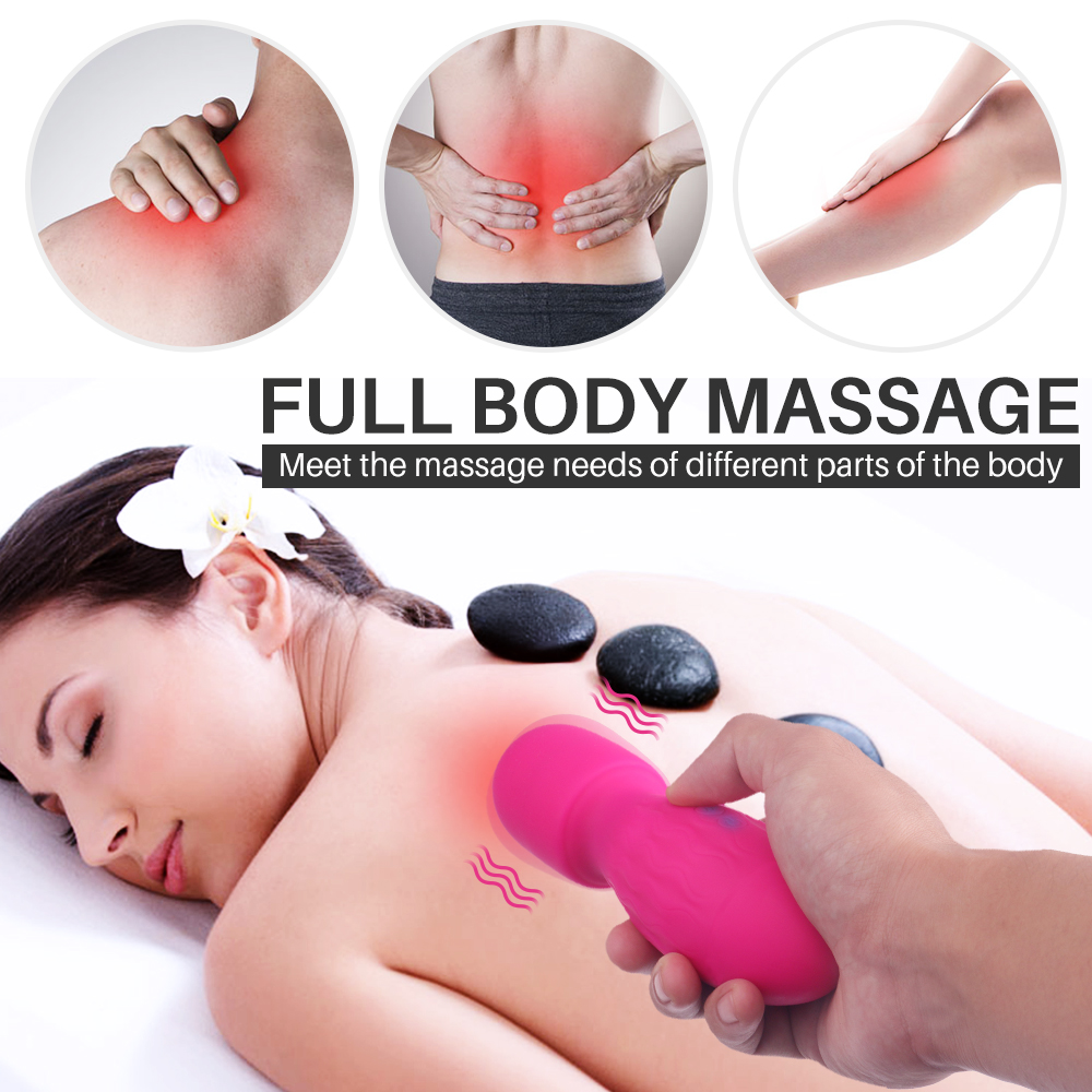 S-HANDE Factory Wholesale Silicone Waterproof 28 Modes Head Massager Vibration Mini Electric Hand Massaging Head Massager Gun