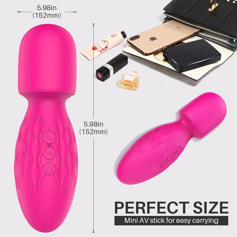 S-HANDE Factory Wholesale Silicone Waterproof 28 Modes Head Massager Vibration Mini Electric Hand Massaging Head Massager Gun