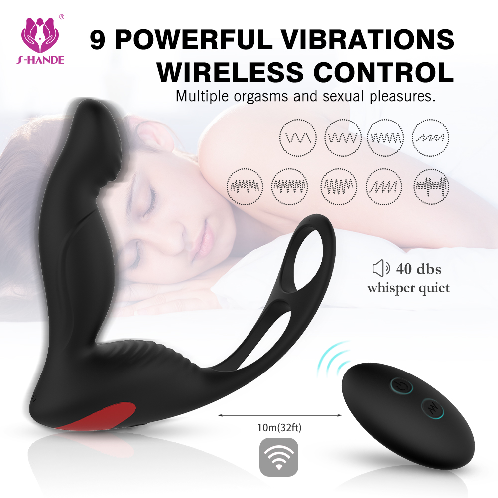 S-HANDE Soft Silicone the Latest Sex Toy Rechargeable Prostate Massager for Men Masturbate