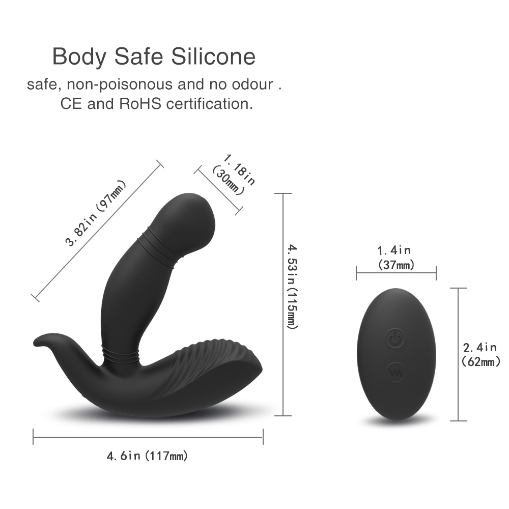 S-HANDE High-grade Prostate Massage with Cock-ring Men Sex Toys Anal Vibrator Wireless Remote Butt Plug for Adult Masturbation