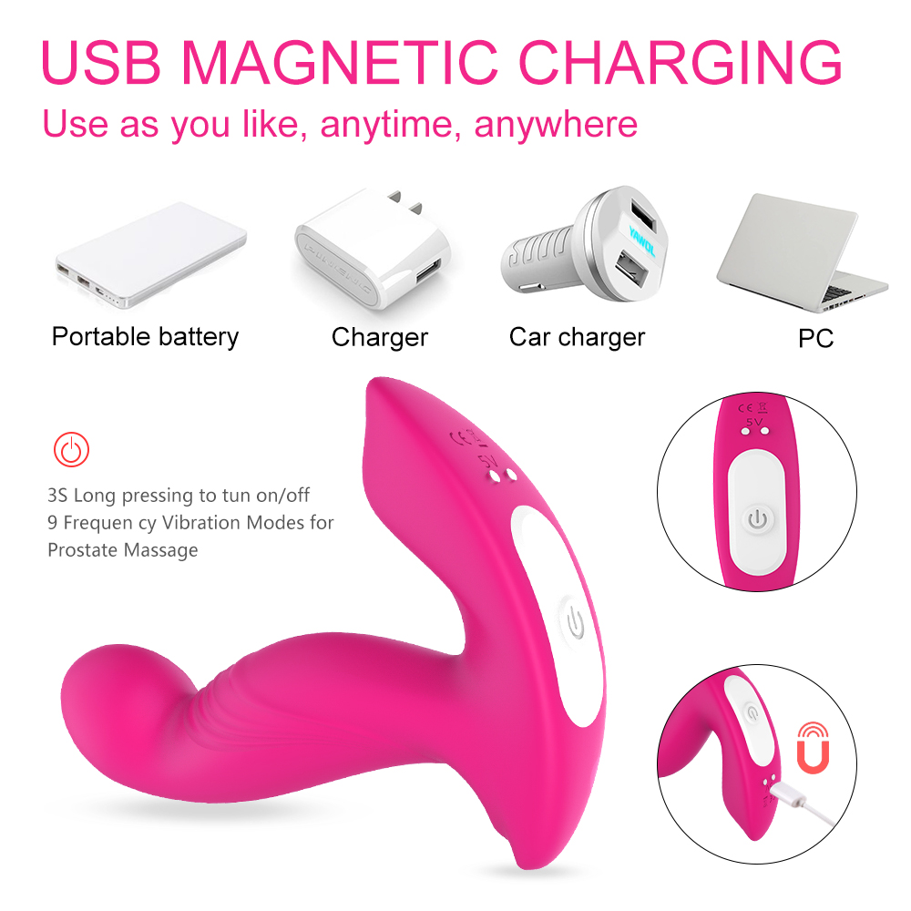 S-HANDE Silicone Chastity Butt Plug Sex Toys Prostata Massager Anal Vibrator Sex Toys  for Men