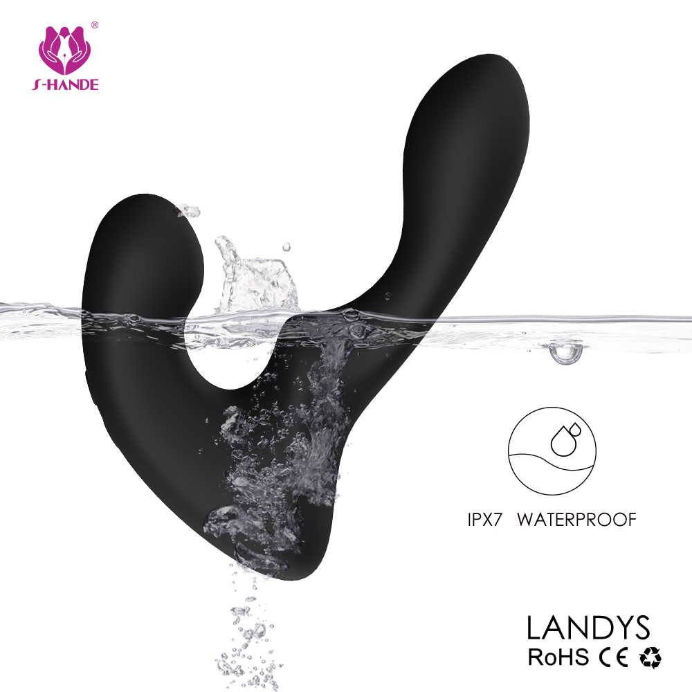 Soft Silicone Sex Toy Prostata Massager Plug Hook Anal Vibrator for Man