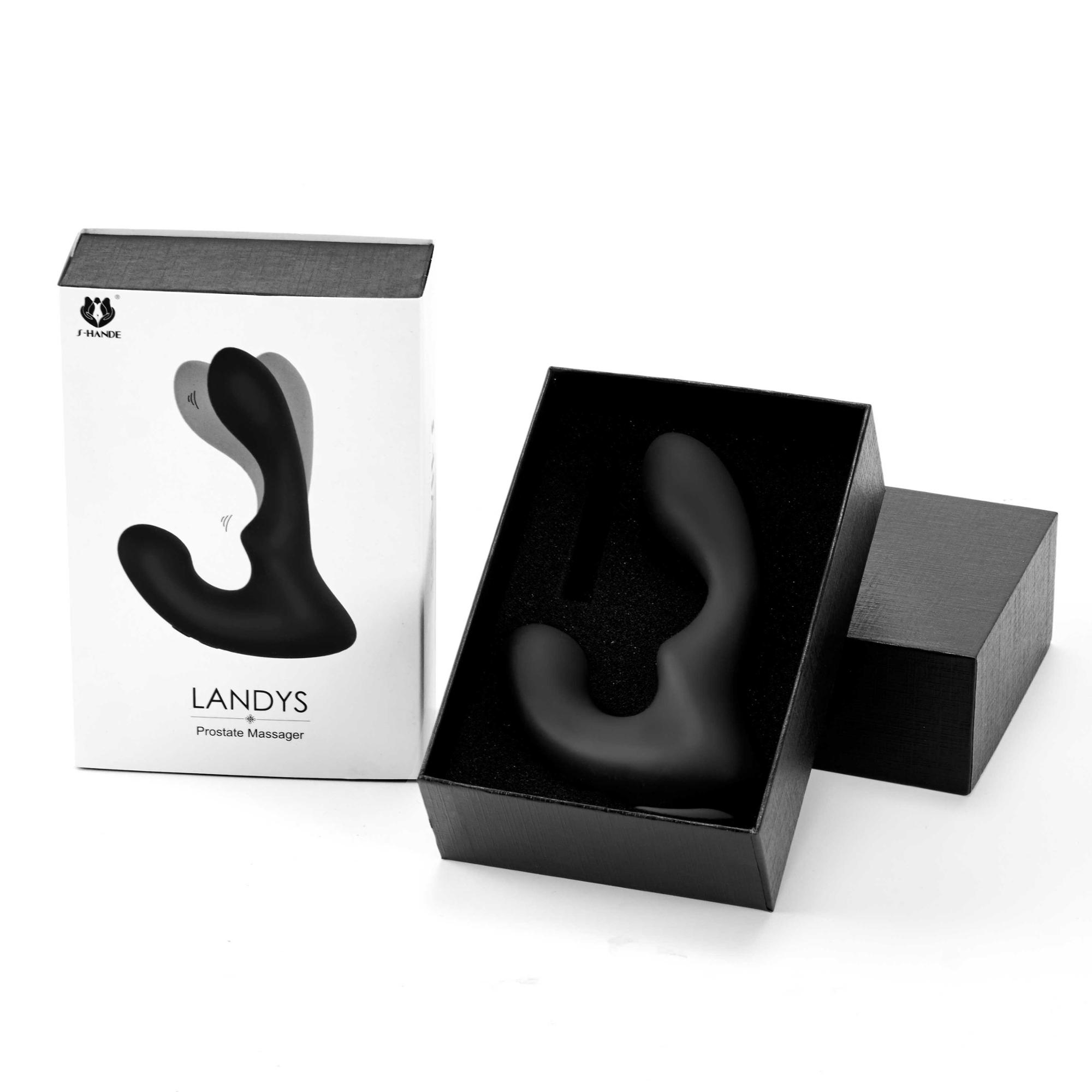 Soft Silicone Sex Toy Prostata Massager Plug Hook Anal Vibrator for Man