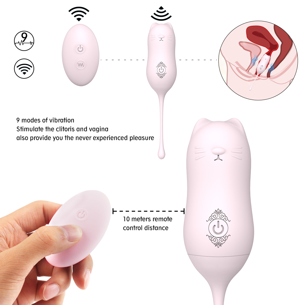 S-HANDE Bola Smart Silicone Kegel Ball Vaginal Remote Control Ben Wa Kegel Weights Balls for Women Vibrator