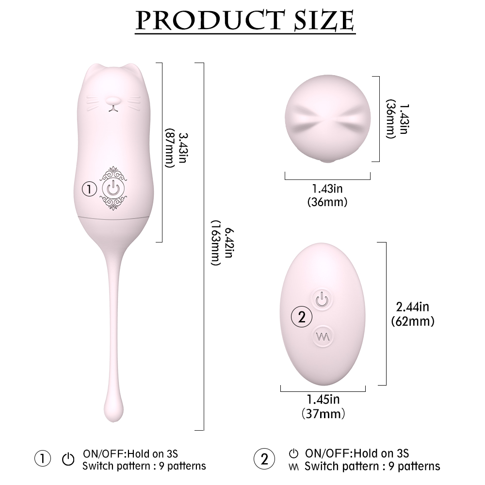S-HANDE Bola Smart Silicone Kegel Ball Vaginal Remote Control Ben Wa Kegel Weights Balls for Women Vibrator