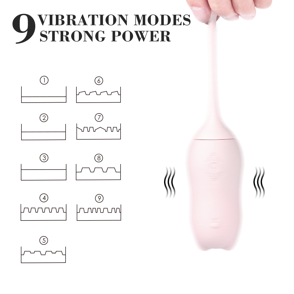 S-HANDE Bola Smart Silicone Kegel Ball Vaginal Remote Control Ben Wa Kegel Weights Balls for Women Vibrator