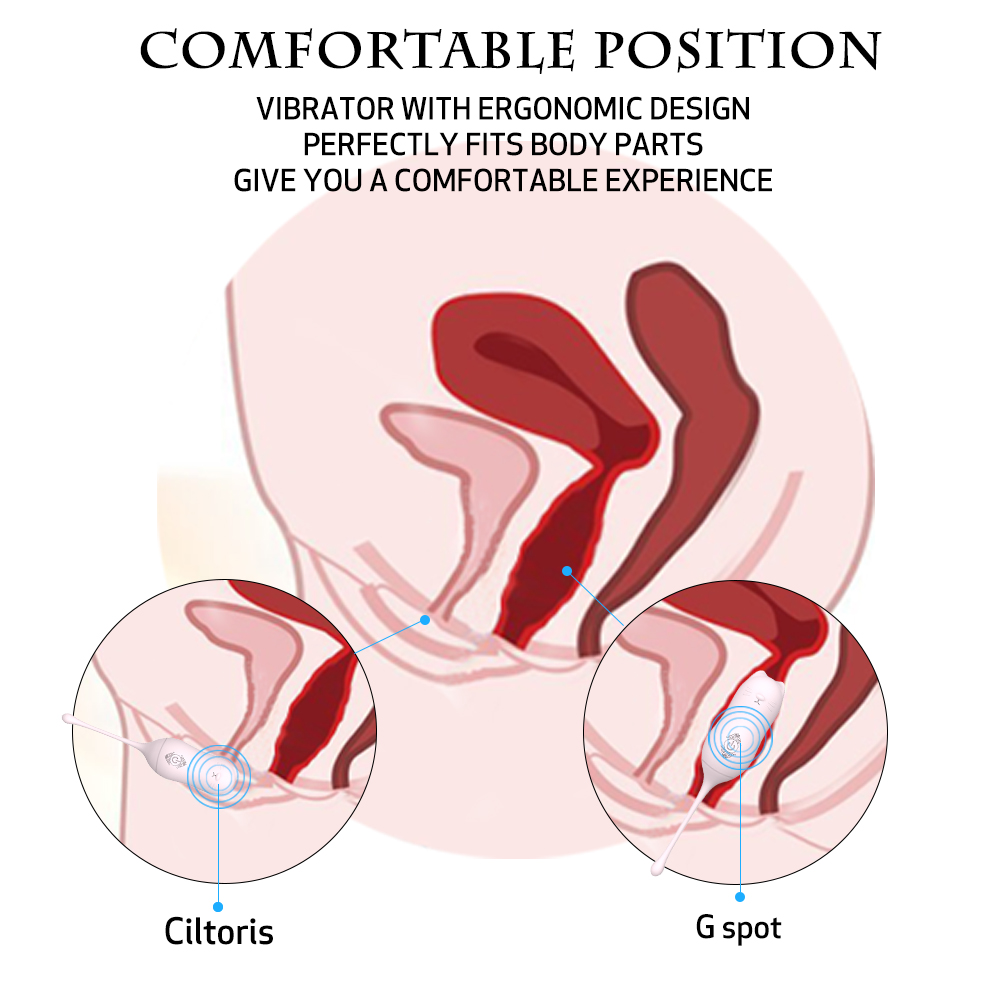 S-HANDE Bola Smart Silicone Kegel Ball Vaginal Remote Control Ben Wa Kegel Weights Balls for Women Vibrator
