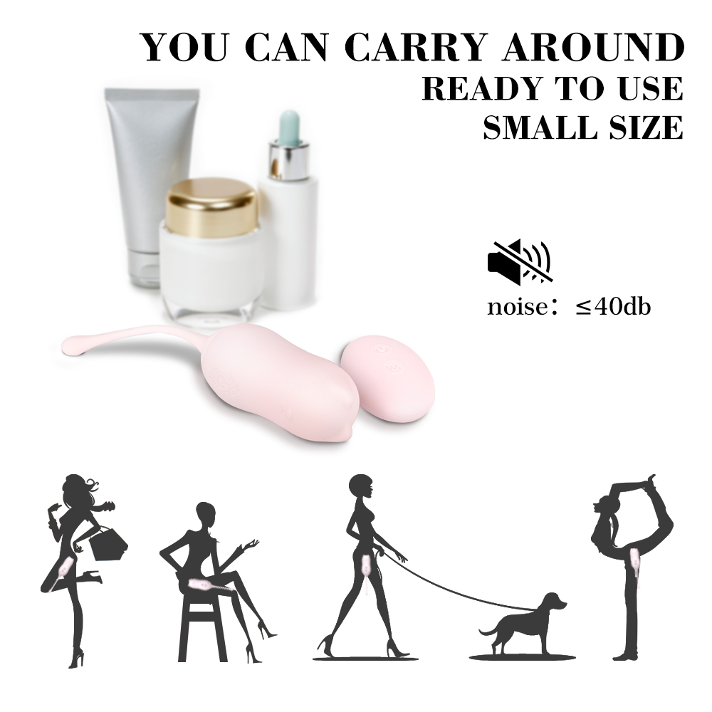 S-HANDE Bola Smart Silicone Kegel Ball Vaginal Remote Control Ben Wa Kegel Weights Balls for Women Vibrator