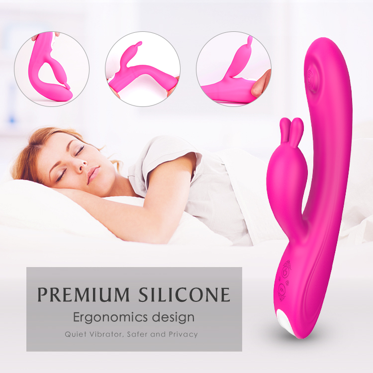 S-HANDE Silicone Rechargeable Finger Motion Clitoris Rabbit Vibrators for Women