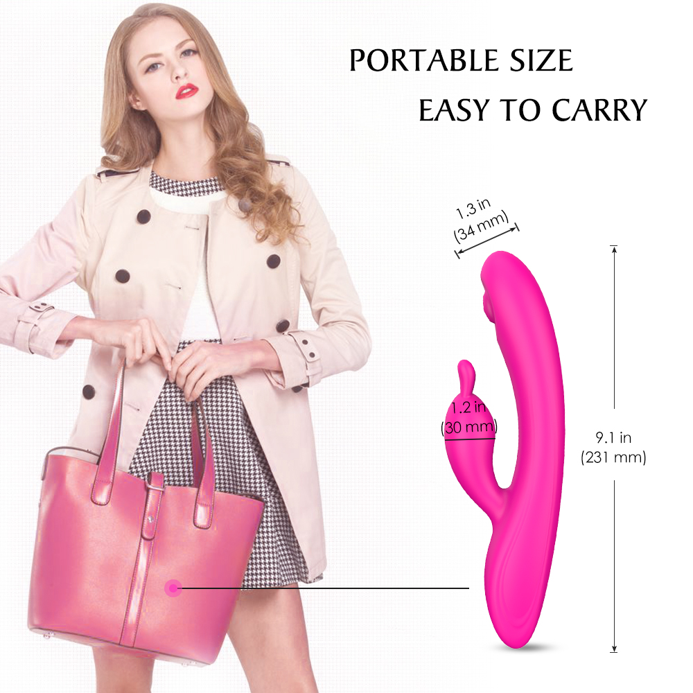 USB Rechargeable Waterproof Sex Toys G Spot Clitoris Rabbit Vibrator  Women Vibrator