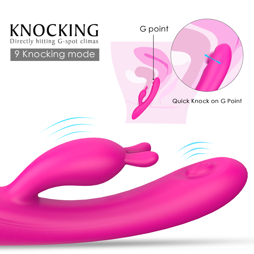 USB Rechargeable Waterproof Sex Toys G Spot Clitoris Rabbit Vibrator  Women Vibrator