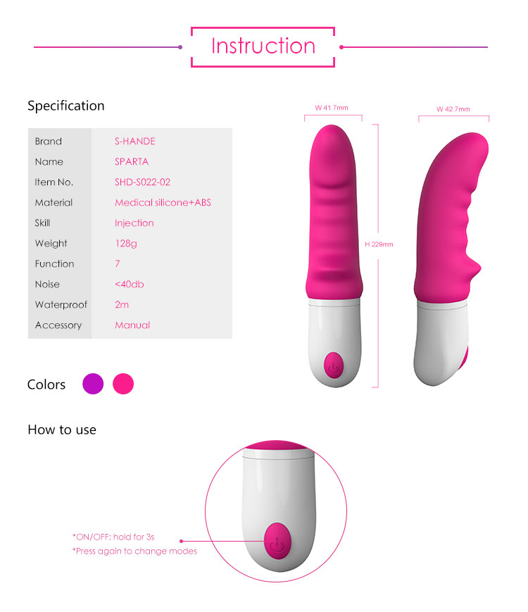 IPX7 Waterproof 9 Vibration Modes Rotating Head Dildo Vibrator for Adult Sex Toys