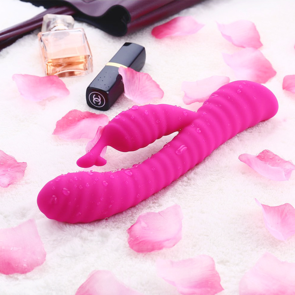 9 Patterns Vibrating Adult Sex Toys Rabbit Vibrator with Colorful LED Lights