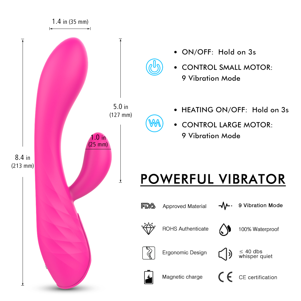 S-HANDE Silicone Sex Products Clitoris Nipple Stimulator Women Adult Couple Sex Toys Vibrating Massage Mini Rabbit Vibrator