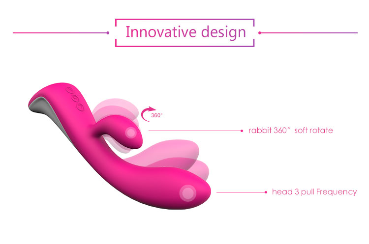Luxury Adult Product Moving 9*9 Dual Vibration Modes G Spot Clit StimulateWomen  Rabbit Vibrator Sex Toy