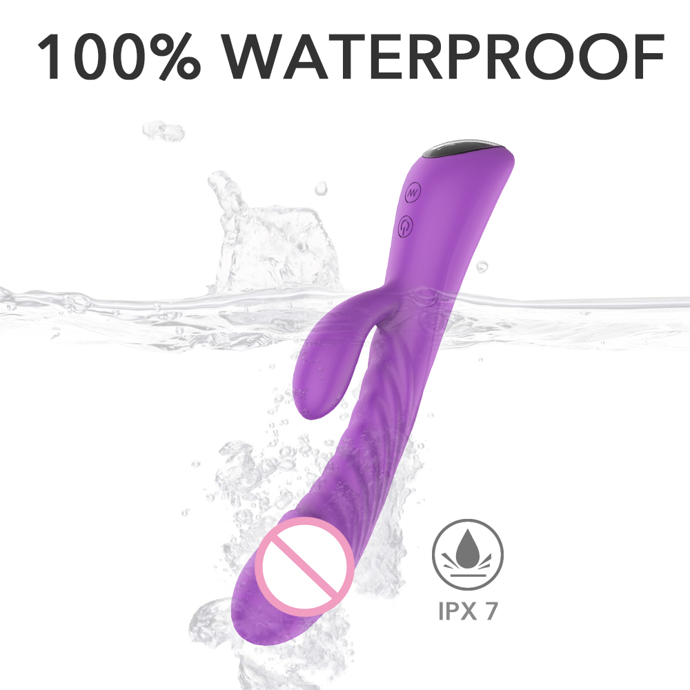 S-HANDE Wholesale High Quality Usb Charger Vibrating Pussy g Spot Rabbit Dildo Purple Sex Toy Rabbit Vibrators for Women