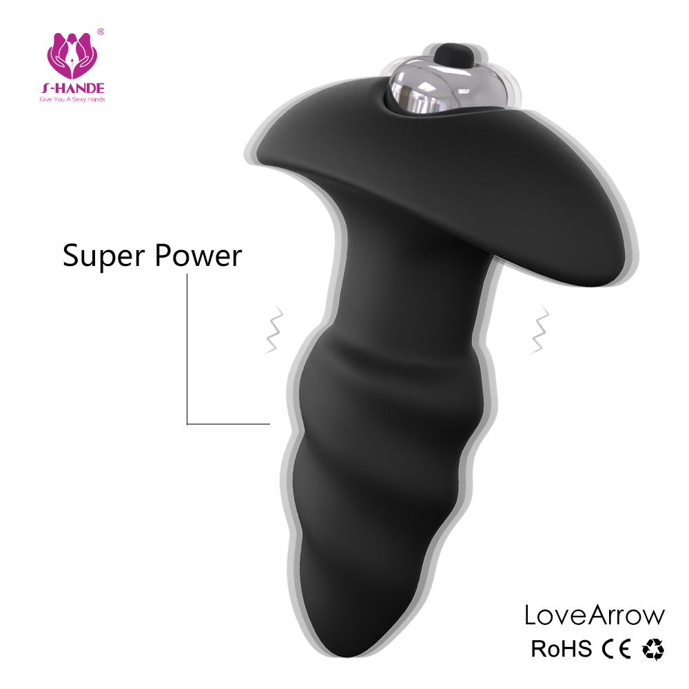 Factory Supply Sex Toy Men Anal Vibrator 1/3/7 Speed Vibration Butt Plug Waterproof