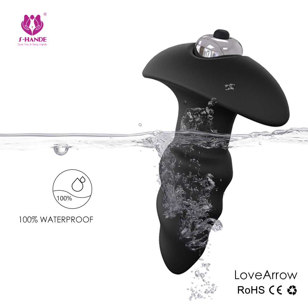 Factory Supply Sex Toy Men Anal Vibrator 1/3/7 Speed Vibration Butt Plug Waterproof