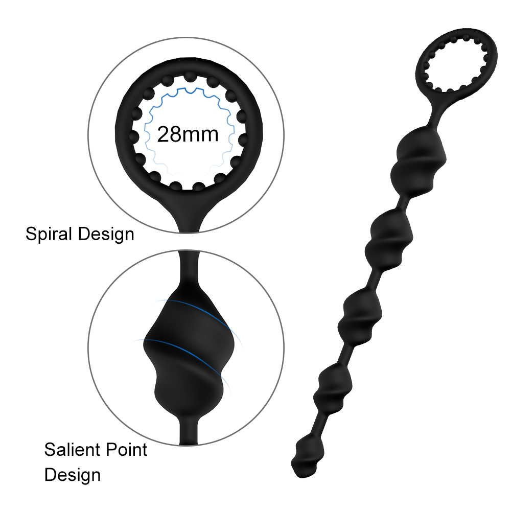 Cheap BDSM Anal Butt Plug Silicone Anal Beads Sex Toys