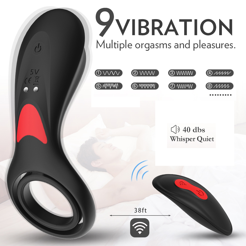 S-HANDE Silicone Safety Material Adult Sex Toys Products Electric Vibrating Cock Rings
