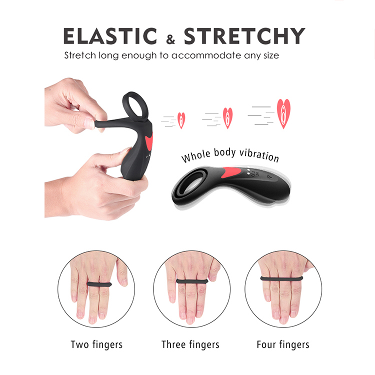 S-HANDE High Quality Soft Silicone Adult Erotic Toys Delay Ejaculation Prostate Massager Gay Anal Vibrator Plug Penis Cock Ring