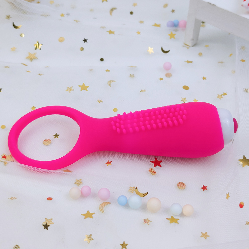 All-silica Gel with Battery of the Penis Ring for Couples Sexual Life of the Vibrating  Cock Ring